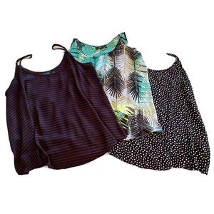APT 9 Spring/Summer Camisole Tank Top LOT of 3 pieces ~Lightweight ~Sz XL ~MINT!